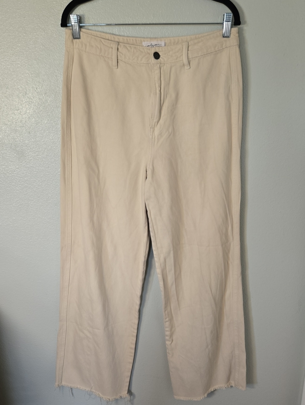 Carly Jean | Jaymee Vintage Wide Leg Jeans In Stone Size 9